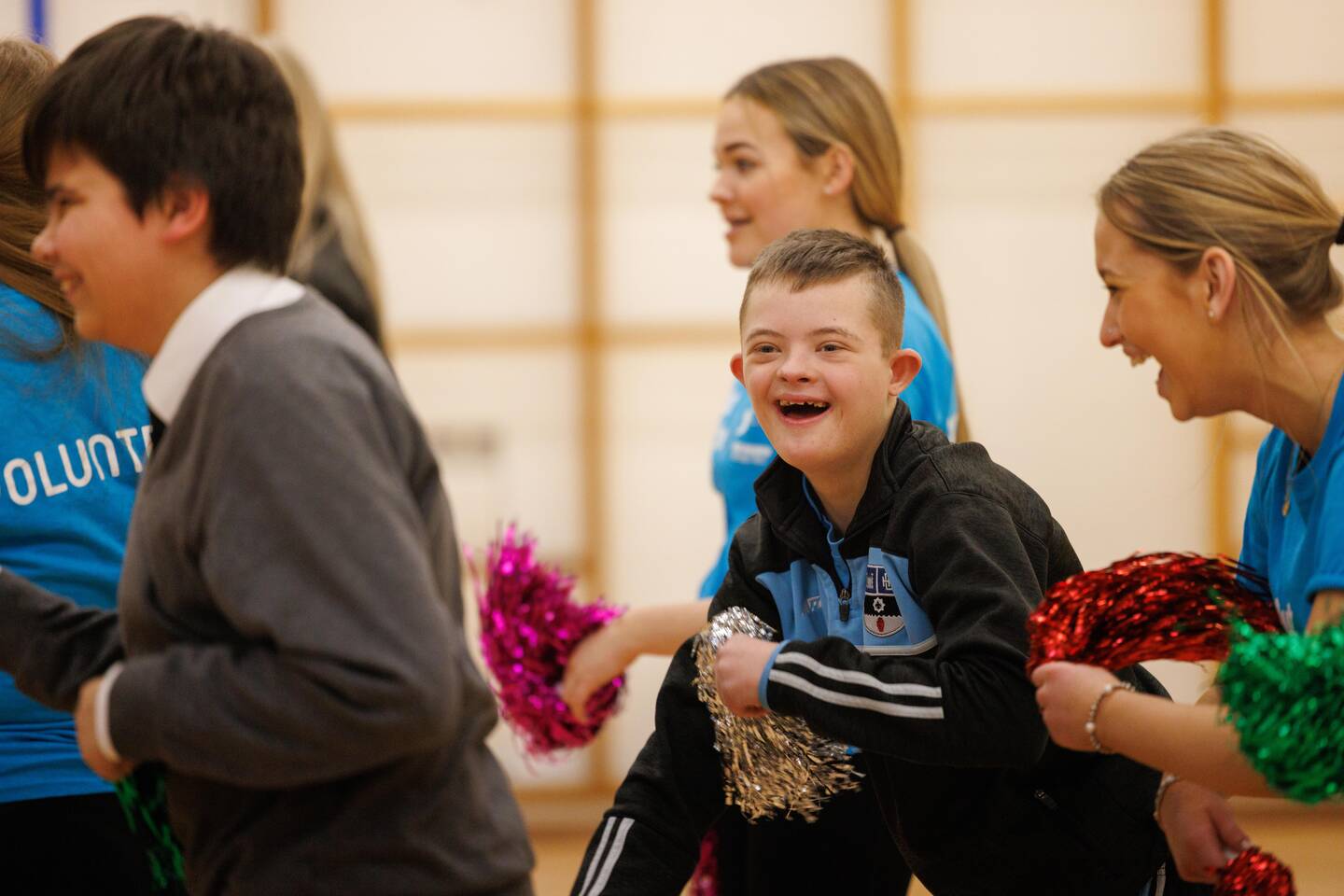 Dance Roadshow boy pom poms